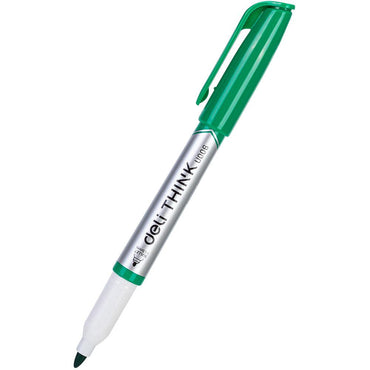 Deli U00650 Dry Erase Marker Think Green  1.2mm - Karout Online -Karout Online Shopping In lebanon - Karout Express Delivery