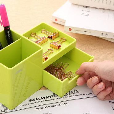 Deli EZ25150 Desk Organizer green - Karout Online -Karout Online Shopping In lebanon - Karout Express Delivery