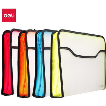 Deli E38129 Zip A4 Document Case with Handle - Karout Online -Karout Online Shopping In lebanon - Karout Express Delivery