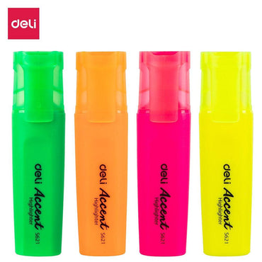 Deli S622 Highlighter 4 pcs - Karout Online -Karout Online Shopping In lebanon - Karout Express Delivery