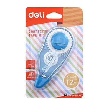 Deli 8137 Correction Tape 5mm x 12m - Karout Online -Karout Online Shopping In lebanon - Karout Express Delivery