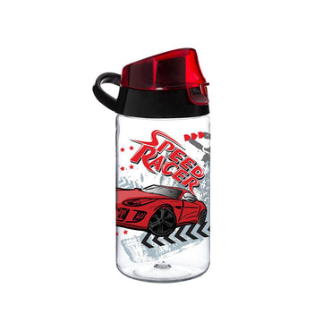 Herevin Decorated Water Bottle - Car Speed Racer / 520ml - Karout Online -Karout Online Shopping In lebanon - Karout Express Delivery