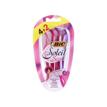 Bic Shaver Soleil Scent 3 Blades 4+2 - Karout Online -Karout Online Shopping In lebanon - Karout Express Delivery