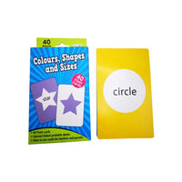 Little kitabi 40 Flash Cards  Colours Shapes And Sizes - Karout Online -Karout Online Shopping In lebanon - Karout Express Delivery