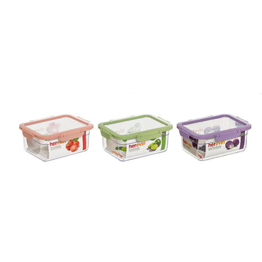 Herevin Airtight Food Container Soft Mix Color  / 2.2Lt - Karout Online -Karout Online Shopping In lebanon - Karout Express Delivery