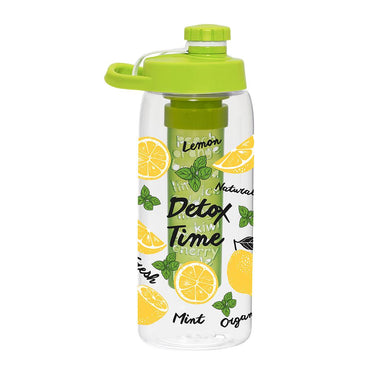 Herevin Water Bottle with Fruit Infuser -  Detox Time / 900ml - Karout Online -Karout Online Shopping In lebanon - Karout Express Delivery