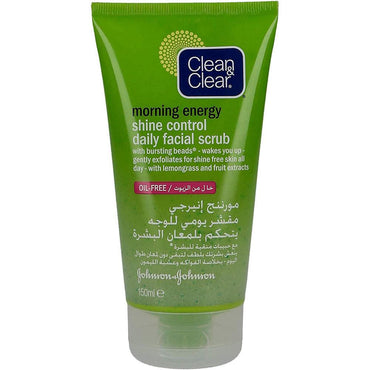 Clean & Clear Morning Energy Shine Control Daily Facial Scrub 150ml - Karout Online -Karout Online Shopping In lebanon - Karout Express Delivery