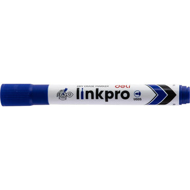 Deli U00530 Dry Erase Marker Refillable Linkpro 2mm Blue - Karout Online -Karout Online Shopping In lebanon - Karout Express Delivery