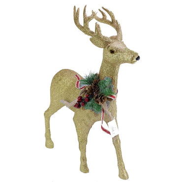 Glittery Christmas Foam Standing Gazelle / Q-787 - Karout Online -Karout Online Shopping In lebanon - Karout Express Delivery