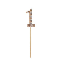 Number Cake Topper Glitter