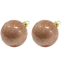 Christmas Bronze10 cm Decoration Tree Balls Set of 2 pcs