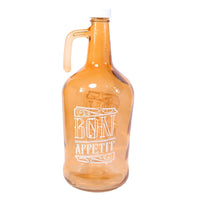 Herevin Decorated Oil Bottle Olive Oil Bon Appetit Rose Gold / 3Lt - Karout Online -Karout Online Shopping In lebanon - Karout Express Delivery