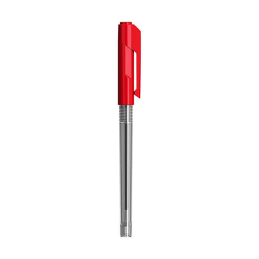Deli Q01040  Ball Point Pen Red  0.7mm - Karout Online -Karout Online Shopping In lebanon - Karout Express Delivery