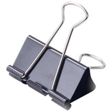 Deli E38562 Black binder clip 41mm 12 pcs - Karout Online -Karout Online Shopping In lebanon - Karout Express Delivery