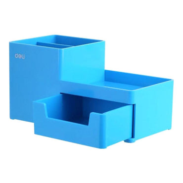 Deli Z25130 Desk Organizer Blue - Karout Online -Karout Online Shopping In lebanon - Karout Express Delivery