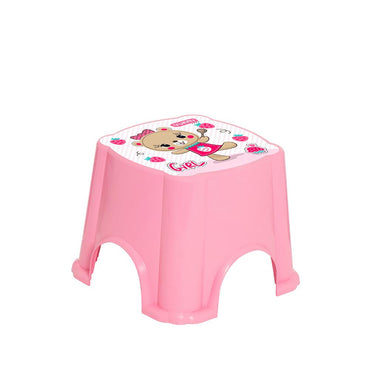 Herevin Childs  Stool - Pink Bear - Karout Online -Karout Online Shopping In lebanon - Karout Express Delivery