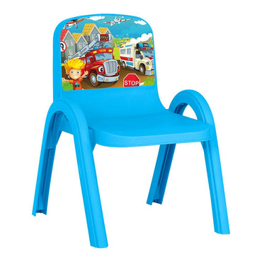 Herevin Decorated Kids Chair - Blond boy - Karout Online -Karout Online Shopping In lebanon - Karout Express Delivery