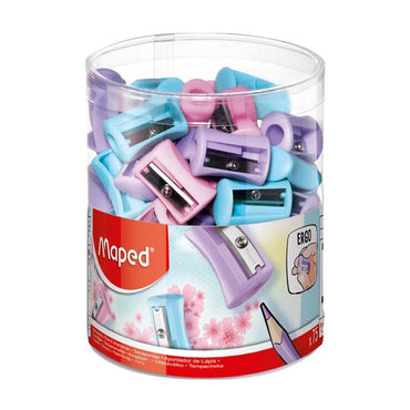 Maped Sharpener 1 Hole Vivo Pastels Assorted 1 Piece / 630119 - Karout Online -Karout Online Shopping In lebanon - Karout Express Delivery
