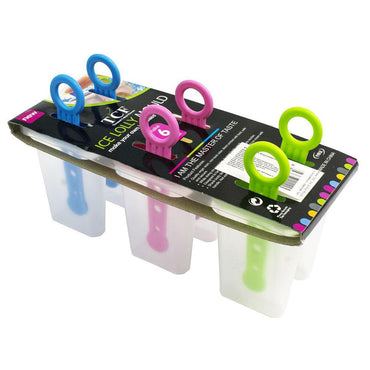 Ice Lolly Mold for freezing plastic 6pcs - Karout Online -Karout Online Shopping In lebanon - Karout Express Delivery