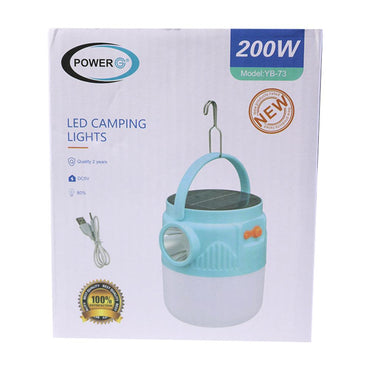 Power G Led Camping Light Solar Charging With Handle 200W - Karout Online -Karout Online Shopping In lebanon - Karout Express Delivery
