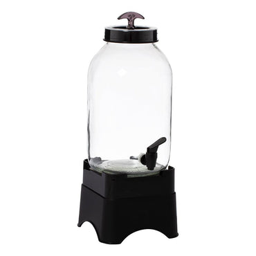 Herevin Beverage Dispenser With Stand / 5Lt Black - Karout Online -Karout Online Shopping In lebanon - Karout Express Delivery