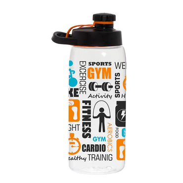 Herevin Sports Water Bottle With Screw Cap - Gym 1Lt - Karout Online -Karout Online Shopping In lebanon - Karout Express Delivery