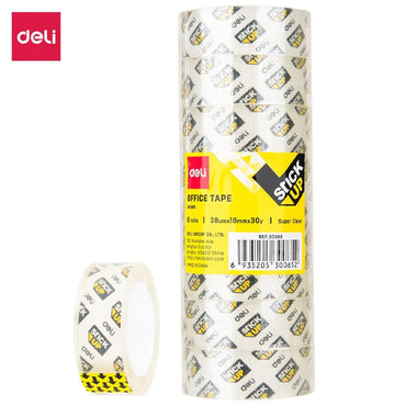 Deli 30065 Office Tape 18mm x 30 Y ( 8 rolls/Tube) - Karout Online -Karout Online Shopping In lebanon - Karout Express Delivery