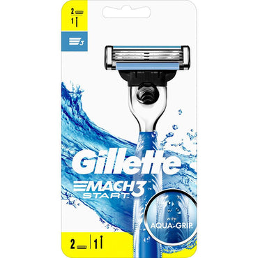 Gillette Mach3 Start Men’s Razor Handle + 2 Refill - Karout Online -Karout Online Shopping In lebanon - Karout Express Delivery