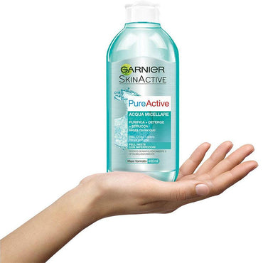 Garnier Pure Active Aqua Micellar Water 400ml - Karout Online -Karout Online Shopping In lebanon - Karout Express Delivery