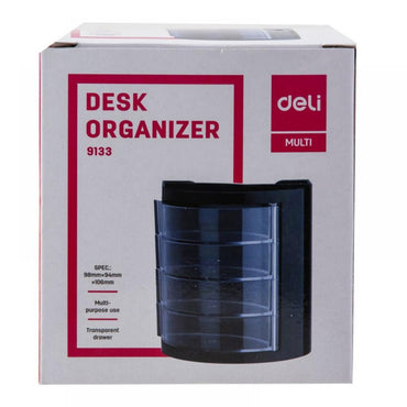 Deli E9133 Desk Organizer 9.8 x 9.4 x 10.6 cm - Karout Online -Karout Online Shopping In lebanon - Karout Express Delivery