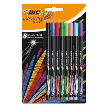 BIC  Intensity Fine Liner Pens 8 pcs - Karout Online -Karout Online Shopping In lebanon - Karout Express Delivery