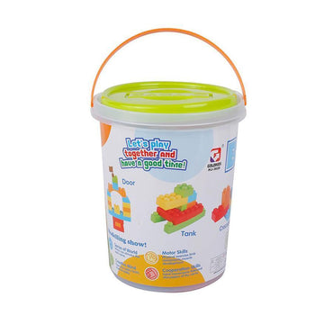 48 PCS BLOCKS, PLASTIC BOX.