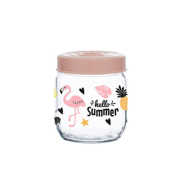 Herevin Decorated Jar - Hello Summer / 425ml - Karout Online -Karout Online Shopping In lebanon - Karout Express Delivery
