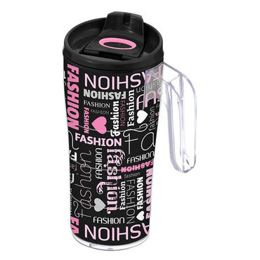 Herevin Decorated With Handle Coffee Mug - Fashion  / 440 ML - Karout Online -Karout Online Shopping In lebanon - Karout Express Delivery