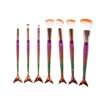 Mermaid Makeup Brush Set 7 Pieces