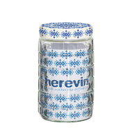 Herevin Embossed Canister Ethnic - 1.35Lt - Karout Online -Karout Online Shopping In lebanon - Karout Express Delivery