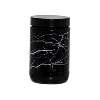 Herevin Decorated Black Marble Jar / 660ml - Karout Online -Karout Online Shopping In lebanon - Karout Express Delivery
