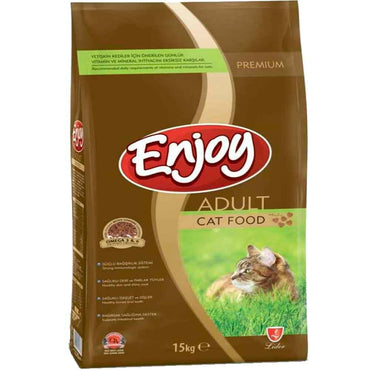 Enjoy  Adult Cat Food 15kg - Karout Online -Karout Online Shopping In lebanon - Karout Express Delivery