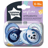 Tommee Tippee – Anytime Soother 6-18m – 2 Pack - Karout Online -Karout Online Shopping In lebanon - Karout Express Delivery