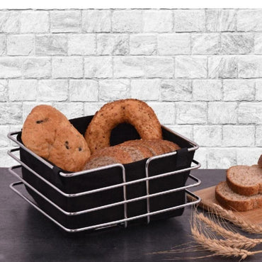 Yakut Stainless Square Metal Basket  / 4065 - Karout Online -Karout Online Shopping In lebanon - Karout Express Delivery