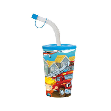 Herevin Tumbler with Bendy Straw - Blond Boy - Karout Online -Karout Online Shopping In lebanon - Karout Express Delivery
