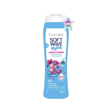 Cosmaline SOFT WAVE KIDS TEAR FREE CONDITIONER BLUEBERRY 400ml / B0003806 - Karout Online -Karout Online Shopping In lebanon - Karout Express Delivery