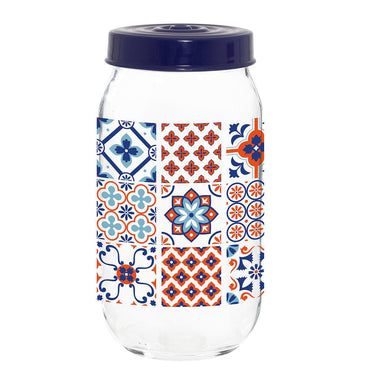 Herevin Decorated Jar - Mosaic/ 1000ml - Karout Online -Karout Online Shopping In lebanon - Karout Express Delivery