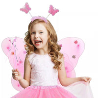 Fairy Princess Lovely Butterfly Wings With Wand & Head Band - Karout Online -Karout Online Shopping In lebanon - Karout Express Delivery