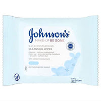JOHNSONS Makeup Be Gone 5 in1 Moisturising Cleansing Wipes 25 Pcs - Karout Online -Karout Online Shopping In lebanon - Karout Express Delivery