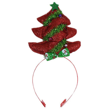 Red Glitter Tree Headband / Q-1017 - Karout Online -Karout Online Shopping In lebanon - Karout Express Delivery