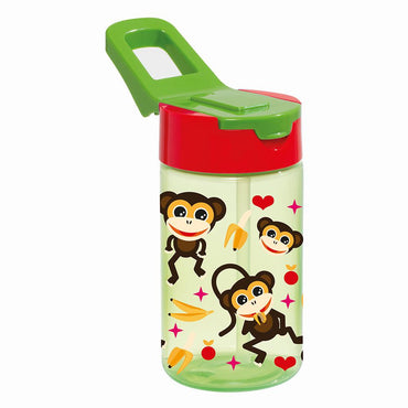 Herevin Decorated Water Bottle - Monkey  / 430ml - Karout Online -Karout Online Shopping In lebanon - Karout Express Delivery