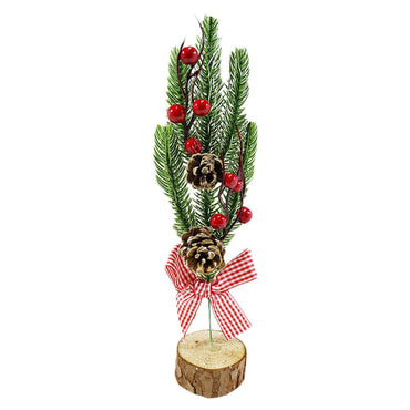 Christmas Plant Decoration 30 cm /  Q-668 - Karout Online -Karout Online Shopping In lebanon - Karout Express Delivery