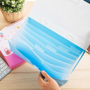 Deli EZ60102 Expanding File A4 - 7 pockets - Karout Online -Karout Online Shopping In lebanon - Karout Express Delivery