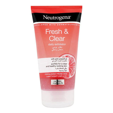 Neutrogena Fresh & Clear Daily Exfoliator For Blemish Prone Skin 150ml - Karout Online -Karout Online Shopping In lebanon - Karout Express Delivery